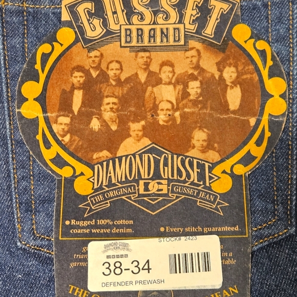 NEW Men's Gusset Defender Motorcycle Riding Jeans Size 38x34 Made in USA - Picture 7 of 11